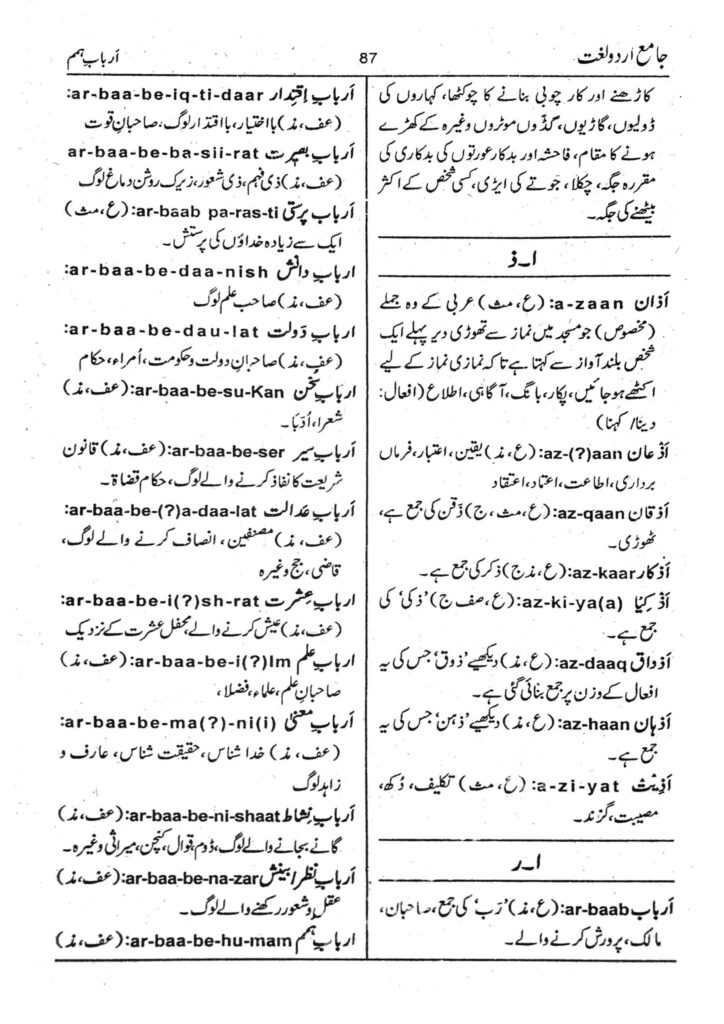 Urdu Dictionery book order