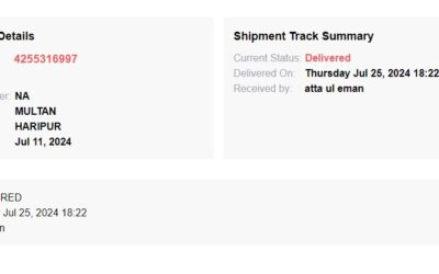 Delivery Report for Order Number 225743