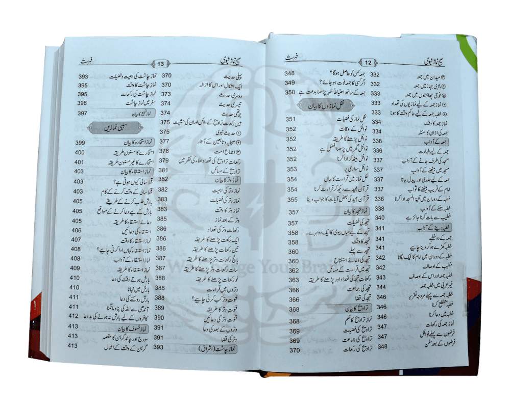 صحیح نماز نبوی کے سرورق کا منظر، جس میں نماز کا صحیح طریقہ احادیث اور سنت کی روشنی میں بیان کیا گیا ہے۔