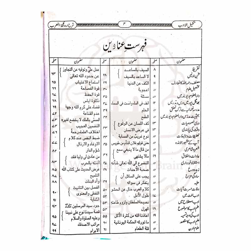 تکمیل الادب – نفحۃ العرب کی آسان اور تحقیقی شرح برائے درس نظامی