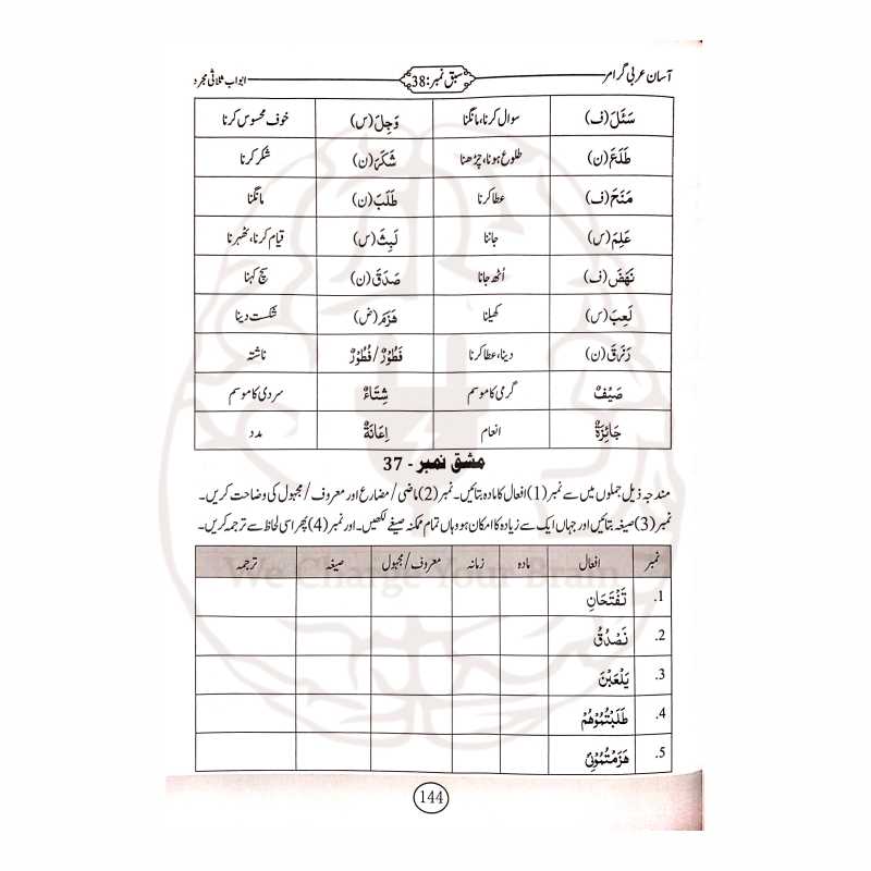آسان عربی گرامر—عربی نحو و صرف کو سب سے آسان انداز میں سیکھنے کا مکمل کورس۔ مشقوں، جدولوں اور واضح مثالوں کے ساتھ بہترین تعلیمی کتاب۔