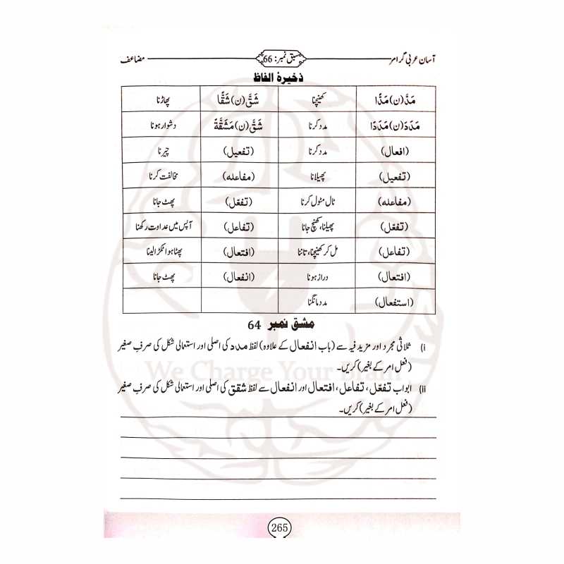آسان عربی گرامر—عربی نحو و صرف کو سب سے آسان انداز میں سیکھنے کا مکمل کورس۔ مشقوں، جدولوں اور واضح مثالوں کے ساتھ بہترین تعلیمی کتاب۔