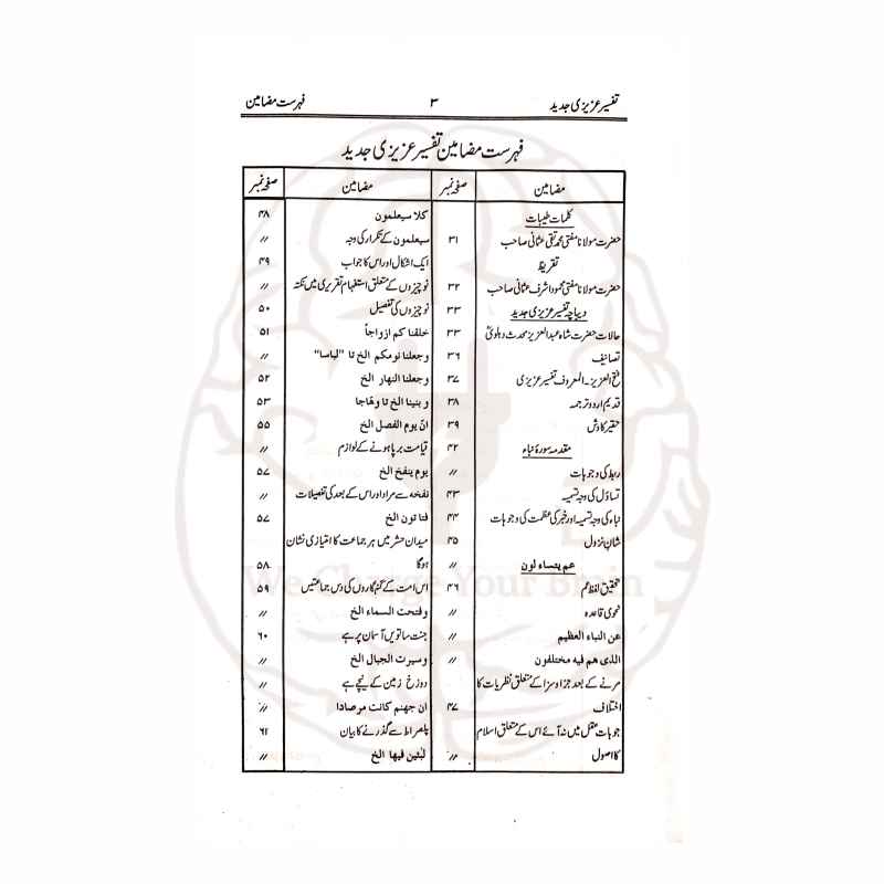 تفسیر عزیزی پارہ عم شاہ عبدالعزیز دہلوی