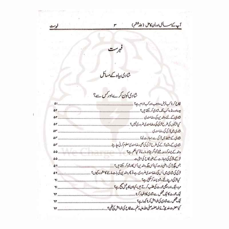 Aapke Masail Aur Unka Hal New Takhreej Edition High Quality Print and Inner Page Footnotes Kitabfarosh